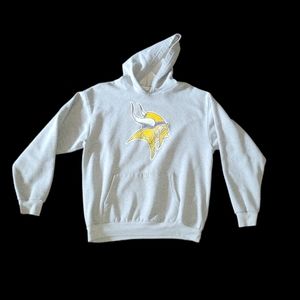 Lot of 2 Women's NFL Minnesota Vikings t-shirt and Hooded Sweatshirt size M/L